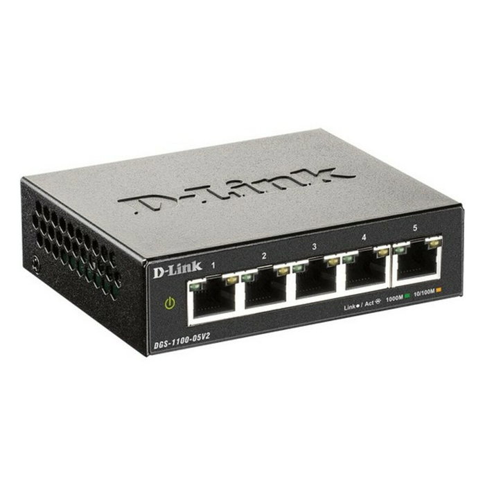 D-Link DGS-1100-05V2/E Switch de red 5 Puertos Gigabit Smart Managed L2