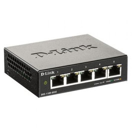 Dlink Switch DGS-1100-05V2 5 Puertos RJ-45 10/100/1000 Mbps Gigabit Ethernet Gestionable para Red de Empresa