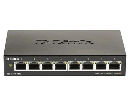 D-Link Switch Gestionable DGS-1100-08V2/E - 8 Puertos Gigabit RJ-45 (10/100/1000 Mbps), QoS, VLAN, Ahorro Energético