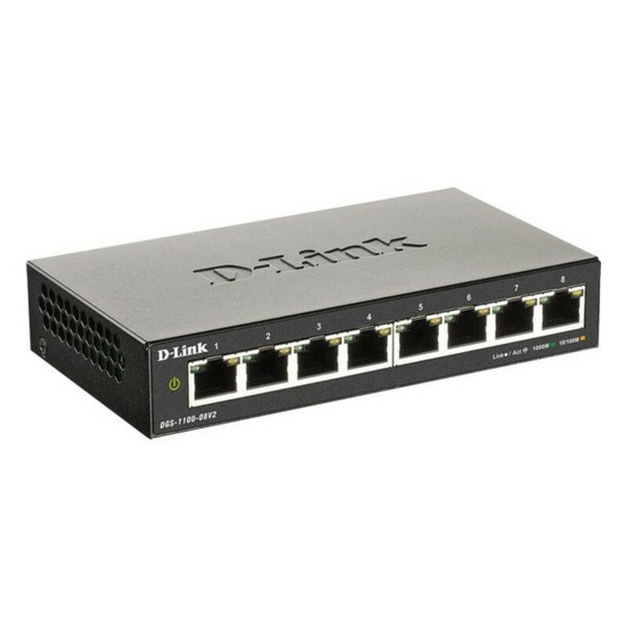 D-Link DGS-1100-08V2/E Switch Gestionado de Capa 2 con 8 Puertos Gigabit