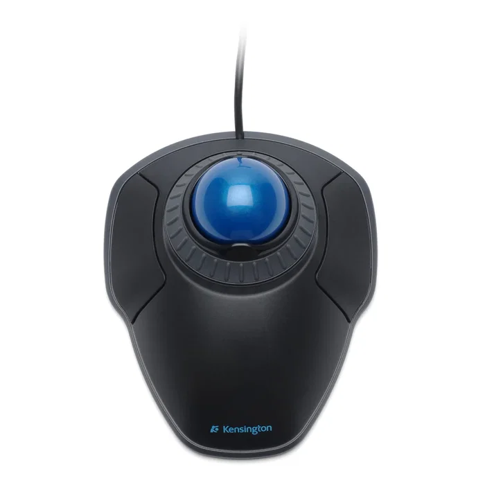 Kensington K72337EU Orbit Trackball Negro con Anillo de Desplazamiento, Bola 40mm, Ambidiestro, Conexión USB para PC y Mac