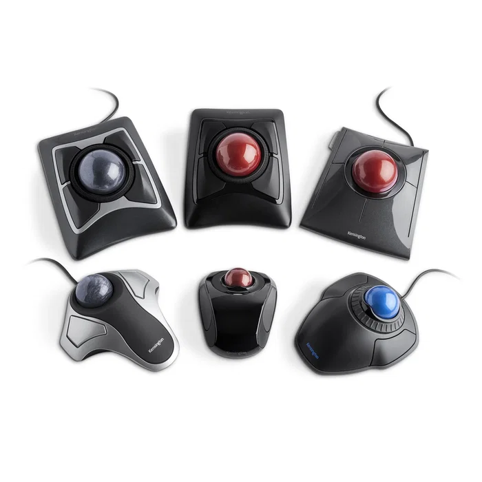 Kensington K72337EU Orbit Trackball Negro con Anillo de Desplazamiento, Bola 40mm, Ambidiestro, Conexión USB para PC y Mac