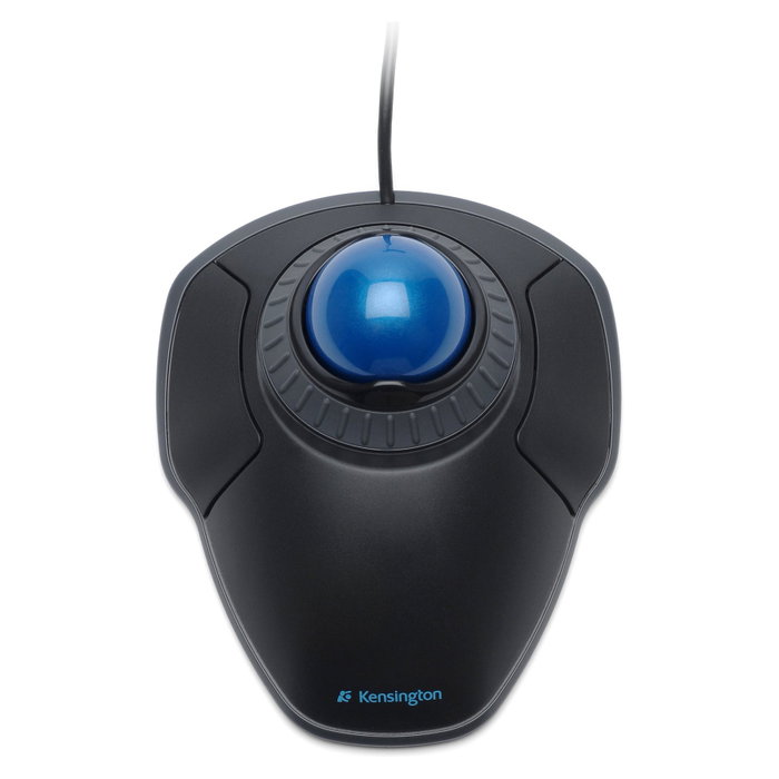 Kensington Orbit Trackball con Anillo de Desplazamiento, Ambidextro, Negro