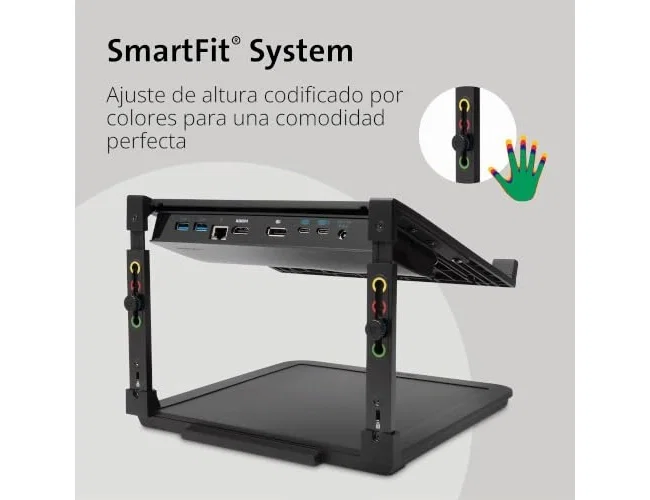 Kensington SmartFit K52783WW Soporte Elevador para Portátil Negro
