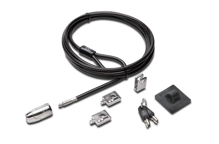 Kensington Kit de candados para ordenador de sobremesa y periféricos 2.0, Cable 2,44 m, Llave, Acero al carbón, Negro y Plata Kensington Kit de candados para ordenador de sobremesa y periféricos 2.0, Cable 2,44 m, Llave, Acero al carbón, Negro y Plata