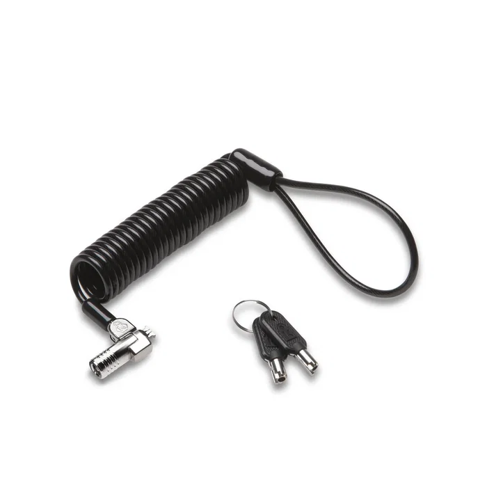 Kensington K66640EU Candado Antirrobo NanoSaver con Llave para Portátil - Ranura Nano, Cable de Acero 2.3 m, Tecnología Hidden Pin, Negro/Plata