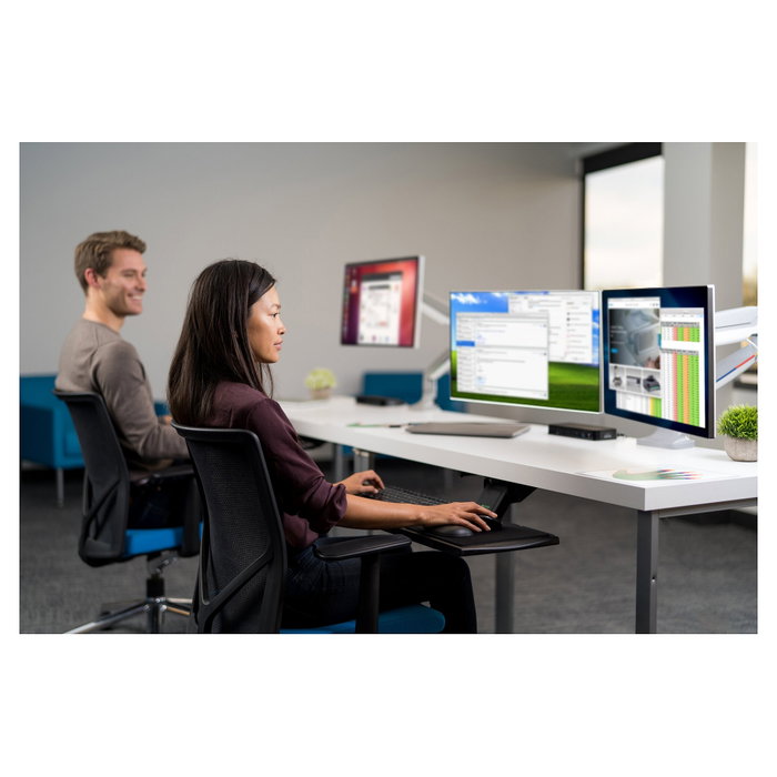 Kensington Brazo SmartFit K55470EU para monitor de hasta 32 pulgadas, Gris/Plata