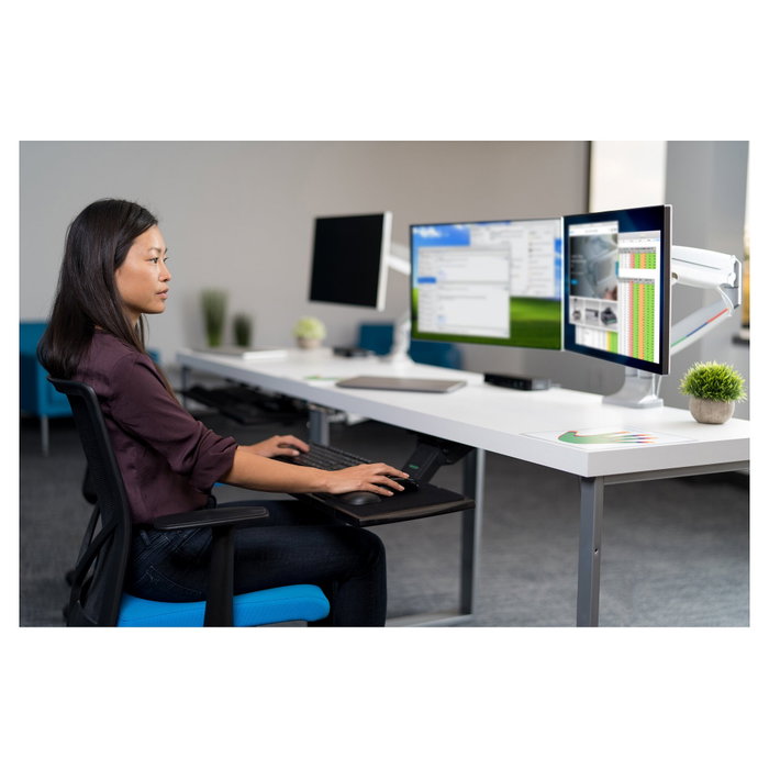 Kensington Brazo SmartFit K55470EU para monitor de hasta 32 pulgadas, Gris/Plata