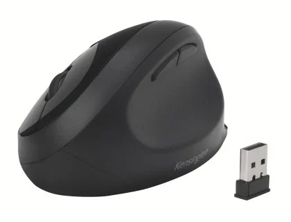 Kensington Pro Fit Ergo Ratón Ergonómico Vertical Inalámbrico Negro