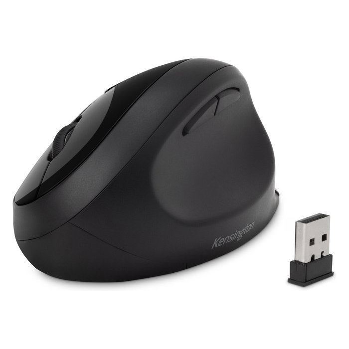 Kensington Ratón Pro Fit Ergo Ergonómico Vertical Inalámbrico Negro