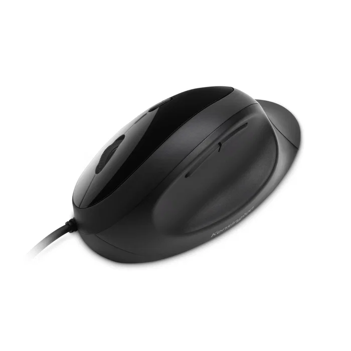 Kensington Pro Fit Ergo Ratón Ergonómico con Cable, Negro