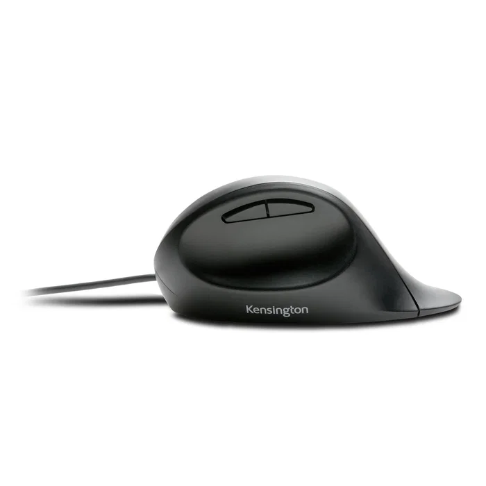 Kensington Pro Fit Ergo Ratón Ergonómico con Cable, Negro