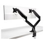 Kensington 2TFT Monitorarm Brazo de Monitor, Brazo Ergonómico con Resorte de Gas One-Touch para Dos Monitores, Ajuste de Altura, Hasta 34" 18 kg, Montaje en Escritorio, Negro