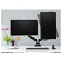 Kensington 2TFT Monitorarm Brazo de Monitor, Brazo Ergonómico con Resorte de Gas One-Touch para Dos Monitores, Ajuste de Altura, Hasta 34" 18 kg, Montaje en Escritorio, Negro