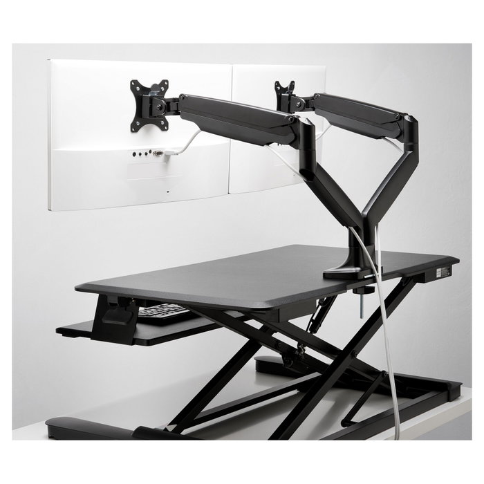 Kensington 2TFT Monitorarm Brazo de Monitor, Brazo Ergonómico con Resorte de Gas One-Touch para Dos Monitores, Ajuste de Altura, Hasta 34" 18 kg, Montaje en Escritorio, Negro Kensington 2TFT Monitorarm Brazo de Monitor, Brazo Ergonómico con Resorte de Gas One-Touch para Dos Monitores, Ajuste de Altura, Hasta 34" 18 kg, Montaje en Escritorio, Negro