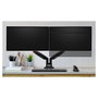 Kensington 2TFT Monitorarm Brazo de Monitor, Brazo Ergonómico con Resorte de Gas One-Touch para Dos Monitores, Ajuste de Altura, Hasta 34" 18 kg, Montaje en Escritorio, Negro