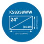 Kensington Filtro de Privacidad Magnético MagPro para Monitor 24 Pulgadas (16:10)停留