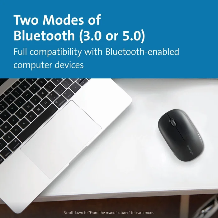 Kensington Pro Fit Bluetooth Compact Mouse - Ratón Compacto Inalámbrico Bluetooth 5.0, Diseño Ambidiestro y Silencioso para Viajes, Negro, Compatible con Windows, Mac, Chrome Kensington Pro Fit Bluetooth Compact Mouse - Ratón Compacto Inalámbrico Bluetooth 5.0, Diseño Ambidiestro y Silencioso para Viajes, Negro, Compatible con Windows, Mac, Chrome