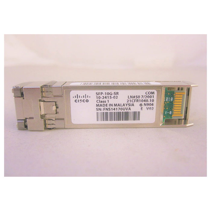 Cisco 10GBASE-SR SFP+ Transceiver Module para MMF, 850-nm, LC Duplex