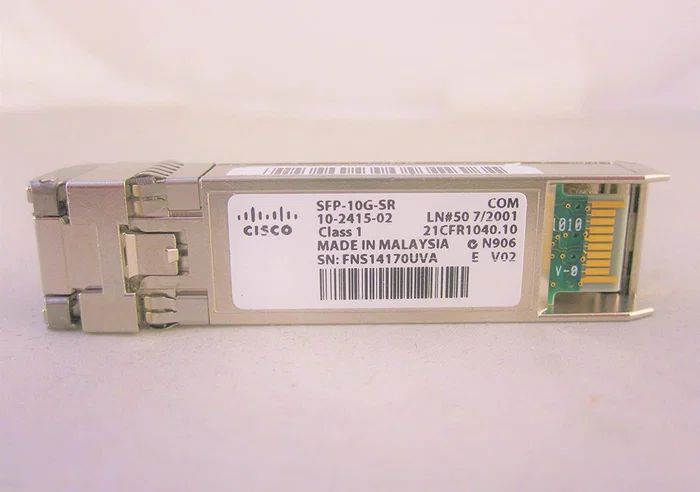 Cisco 10GBASE-SR SFP+ Transceiver Module para MMF, 850-nm, LC Duplex