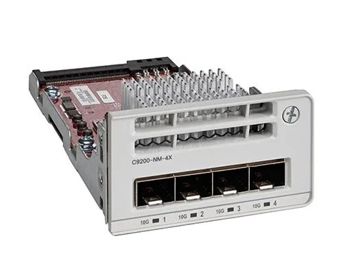 Cisco C9200-NM-4X= Módulo de Red, 4 Puertos 10G SFP+, Expansión para Switch Serie Catalyst 9200