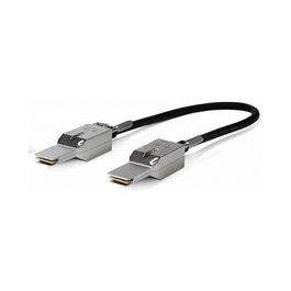 Cisco STACK-T4-1M= Cable de Apilamiento 1m Macho/Macho Negro Gris