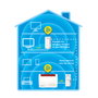 AVM FRITZ!Powerline 1260E WLAN Set International - Adaptador Powerline Ethernet WiFi, 1200 Mbit/s, Blanco, 2 Piezas