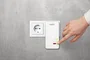 AVM FRITZ!Powerline 1260E WLAN Set International, Adaptador de Red Powerline PLC 1200 Mbps, con Gigabit Ethernet y WiFi AC, Blanco, Pack de 2 Unidades