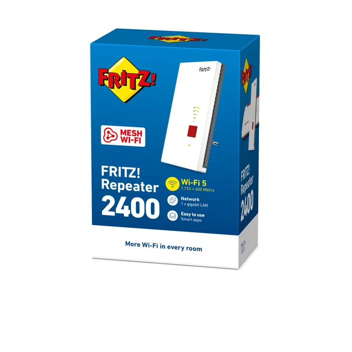 AVM FRITZ!Repeater 2400 International Gris, Blanco