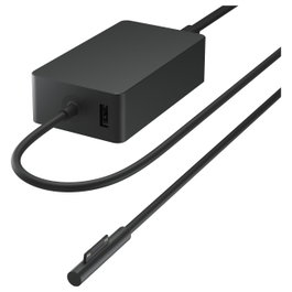 Microsoft Surface 127W Power Supply Fuente de Alimentación para Surface Book, Laptop, Pro, Go - Negro
