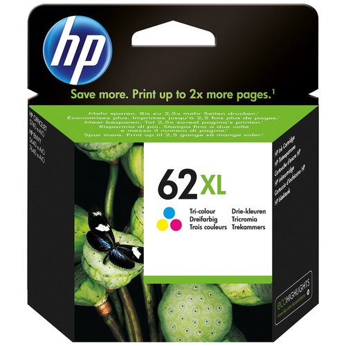 HP Cartucho de Tinta Tricolor 62XL Alta Capacidad