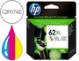HP Cartucho de Tinta Tricolor 62XL Alta Capacidad