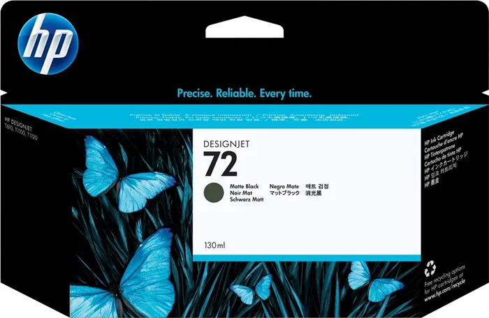 HP Cartucho de tinta 72 Negro mate (C9403A) 130ml HP Cartucho de tinta 72 Negro mate (C9403A) 130ml