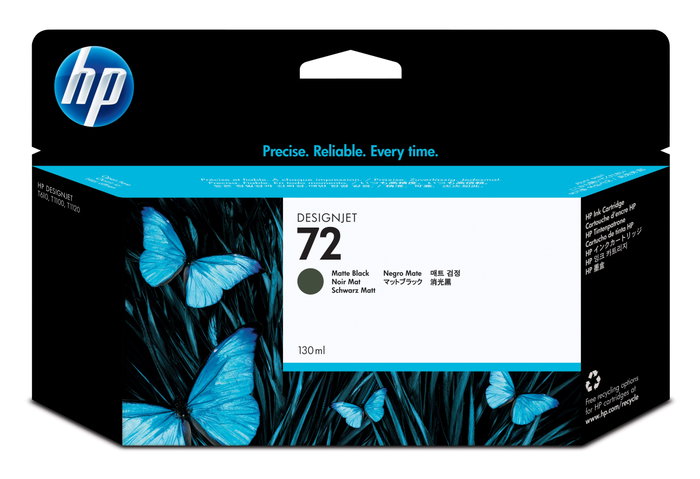HP Cartucho de tinta 72 Negro mate (C9403A) 130ml HP Cartucho de tinta 72 Negro mate (C9403A) 130ml
