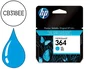 HP Cartucho de Tinta Original 364 Cian (CB318EE)