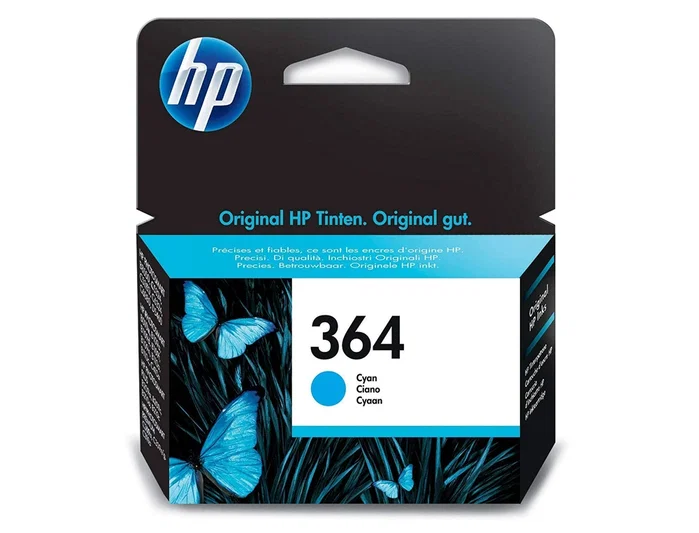HP Cartucho de Tinta Original 364 Cian (CB318EE)