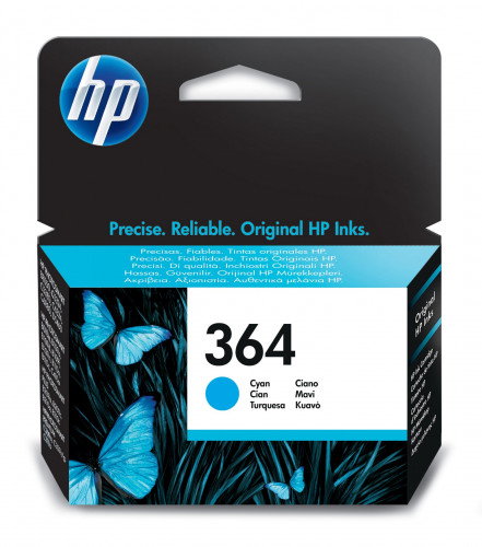 HP Cartucho de Tinta Original 364 Cian (CB318EE)