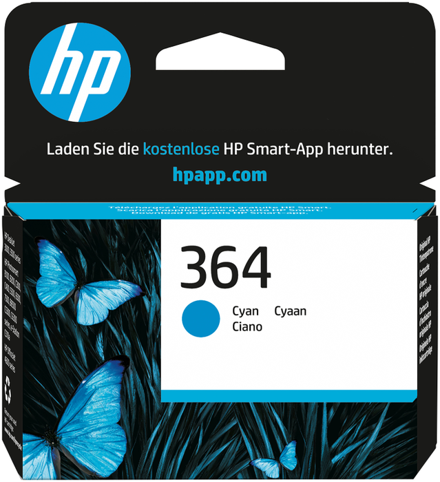HP Cartucho de Tinta Original 364 Cian (CB318EE)