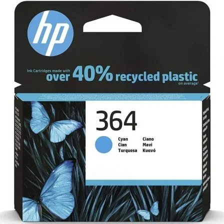 HP Cartucho de Tinta Original 364 Cian (CB318EE)