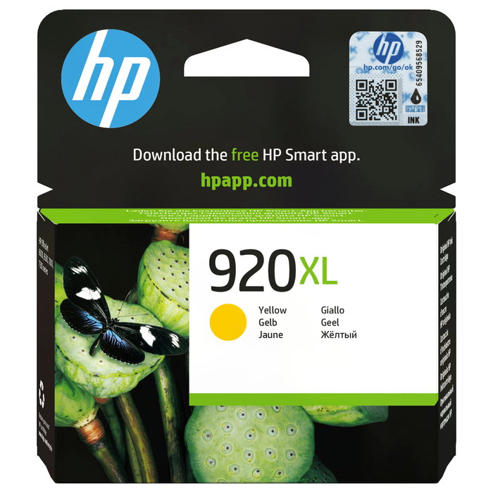 HP Cartucho de Tinta Original 920XL Amarillo HP Cartucho de Tinta Original 920XL Amarillo