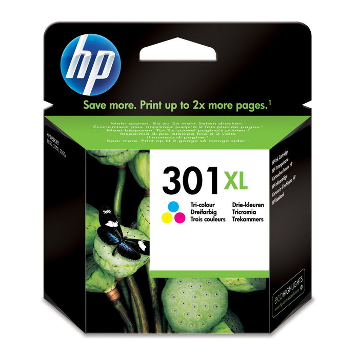 HP Cartucho de tinta 301 XL Tricolor CH564EE