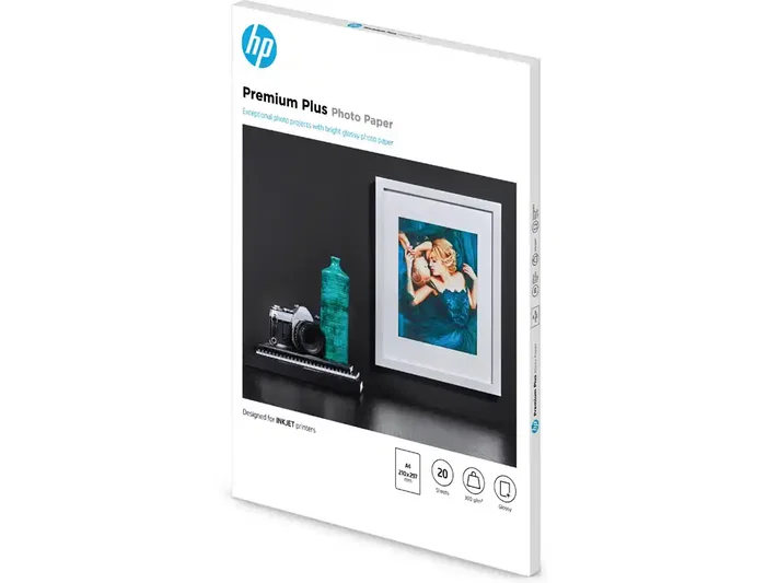 Hp Papel Fotográfico Glossy Premium Plus A4 300 gr Pack 20 Hojas