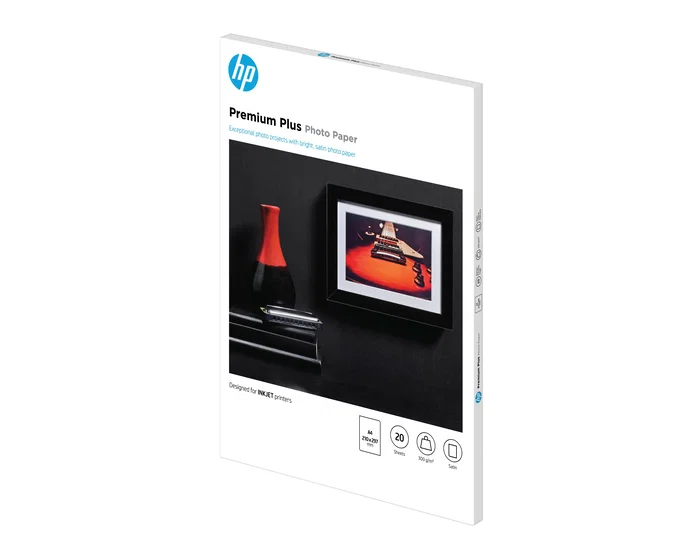 HP Papel Fotográfico Premium Plus Semi-gloss A4 300g 20 Hojas