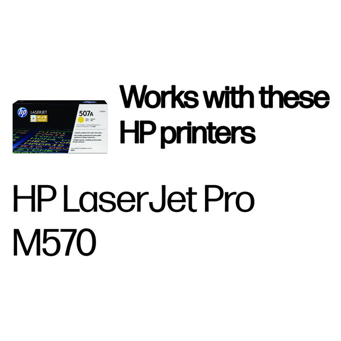 HP 507A CE402A Amarillo