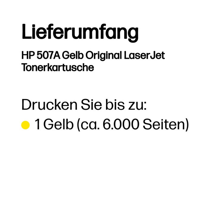 HP Cartucho de tóner 507A CE402A Amarillo HP Cartucho de tóner 507A CE402A Amarillo