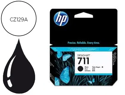 HP Cartucho de tinta DesignJet 711 Negro 38 ml HP Cartucho de tinta DesignJet 711 Negro 38 ml