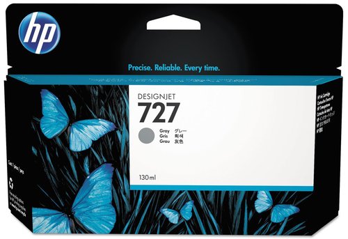 HP Cartucho de tinta 727 Gris 130 ml (B3P24A) HP Cartucho de tinta 727 Gris 130 ml (B3P24A)