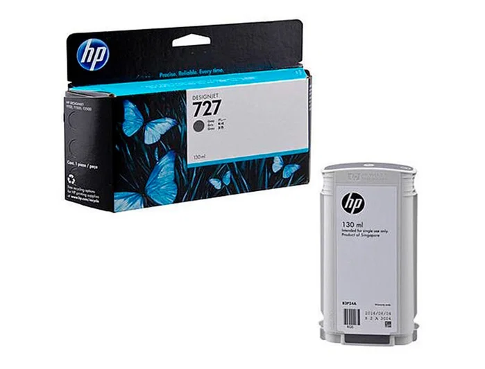 HP Cartucho de tinta 727 Gris 130 ml (B3P24A) HP Cartucho de tinta 727 Gris 130 ml (B3P24A)