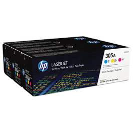 HP 305A Multipack de Tóner Original (CF370AM) - Cian, Magenta, Amarillo