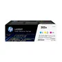 HP 305A Multipack de Tóner Original (CF370AM) - Cian, Magenta, Amarillo